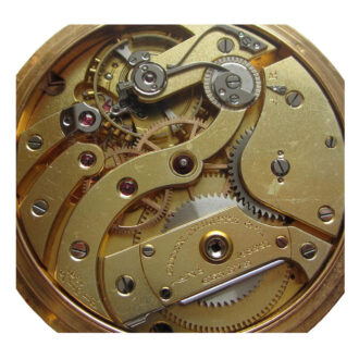 A Swiss 18 carat gold open face lever pocket watch Circa 1910