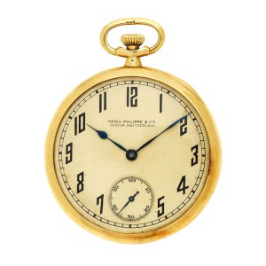A Swiss 18 carat gold open face lever pocket watch Circa 1930