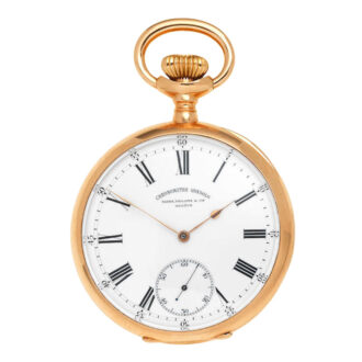A Swiss 18 carat rose gold open face lever pocket watch Circa 1900