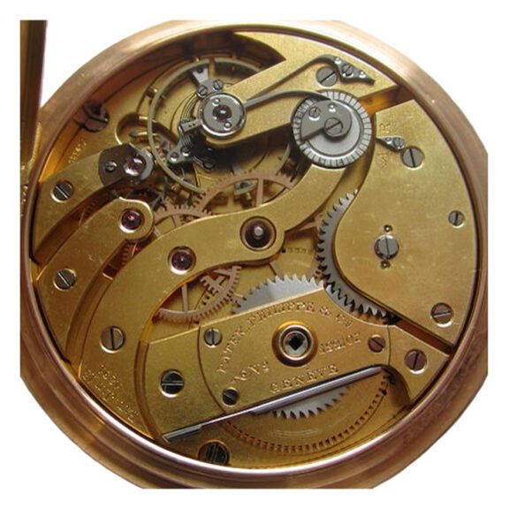 A Swiss 18 carat rose gold open face lever pocket watch Circa 1900 A Swiss 18 carat rose gold open face lever pocket watch Circa 1900