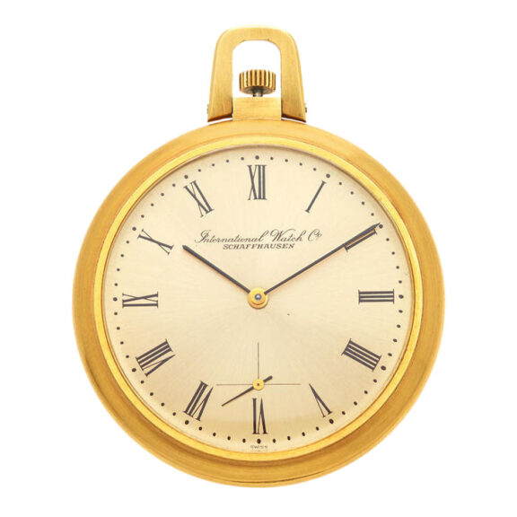 A Swiss 18 carat gold open face lever pocket watch Circa 1997