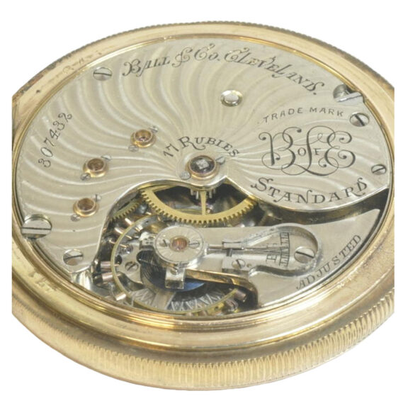 A rare American gilt Trade Union railroad watch Circa 1895 A rare American gilt Trade Union railroad watch Circa 1895
