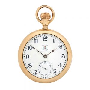 A rare American gilt Trade Union railroad watch Circa 1910-1920