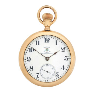 A rare American gilt Trade Union railroad watch Circa 1910-1920