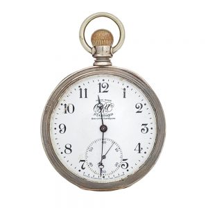 A rare silver American Trade Union railroad watch Circa 1910-1920
