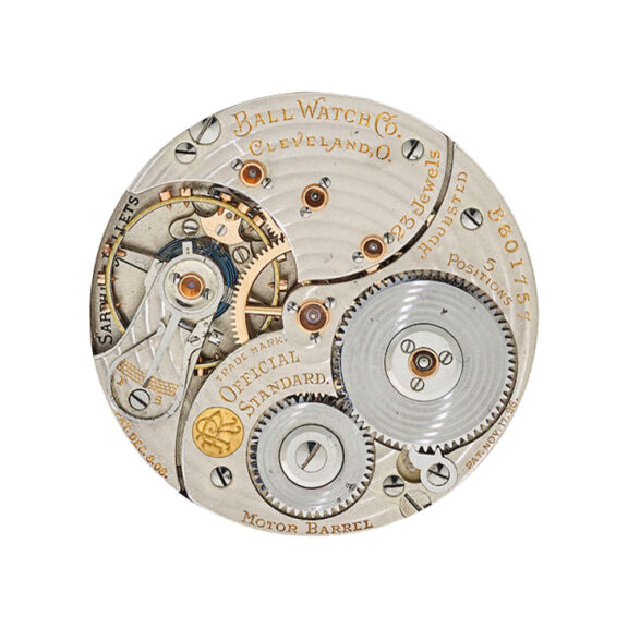 American gilt watch with Delong escapement Circa 1915-1920 American gilt watch with Delong escapement Circa 1915-1920