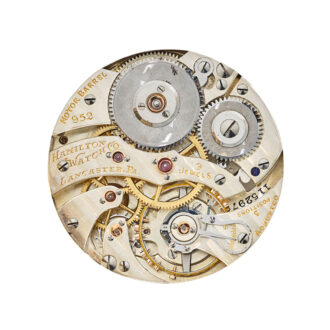A fine American 14 carat gold open face pocket watch Circa 1907