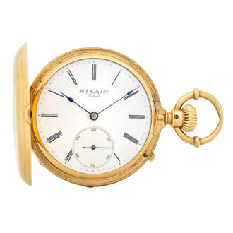 A rare American enameled gold full hunter Circa 1870-1874