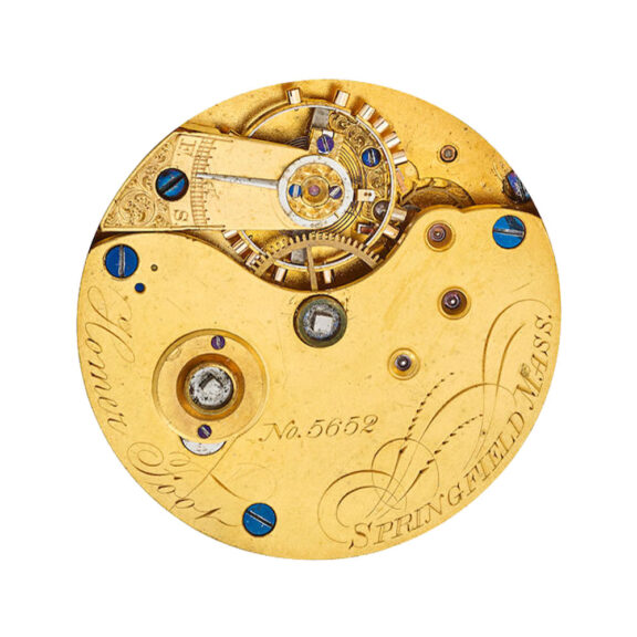 An American 18 carat gold full hunter pocket watch Circa 1870 An American 18 carat gold full hunter pocket watch Circa 1870