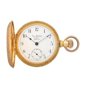 A rare American gilt lever in full hunter case Circa 1889-1894
