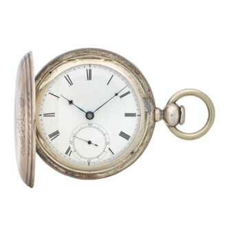 Rare American silver hunter cased pocket watch Circa 1853-1857