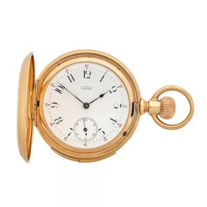 An American rose gold five minute repeating lever Circa 1888