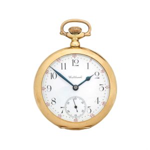 A fine American 14 carat gold open face pocket watch Circa 1899