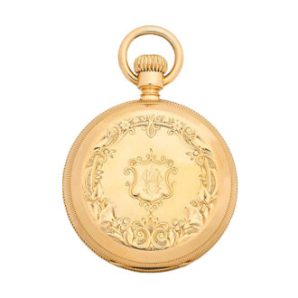 Fine American engraved 18 carat gold full hunter Circa 1872