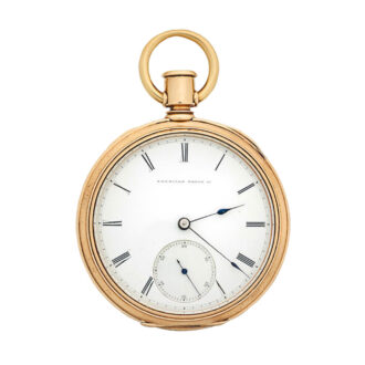 A fine American gold open face lever pocket watch Circa 1860