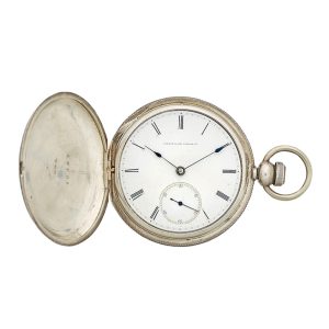 A fine American silver full hunter cased pocket watch Circa 1860