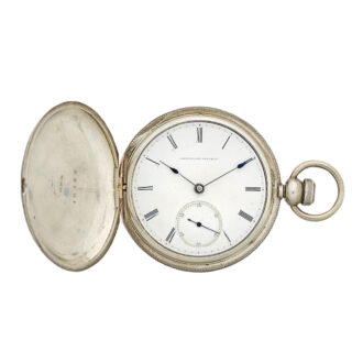 A fine American silver full hunter cased pocket watch Circa 1860