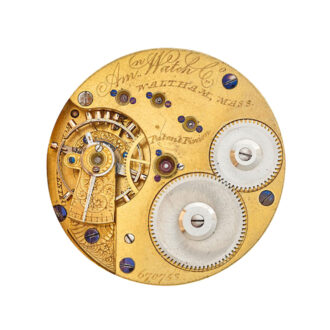 An American gold full hunter cased lever pocket watch Circa 1872