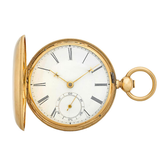 An American gold full hunter cased pocket watch Circa 1857