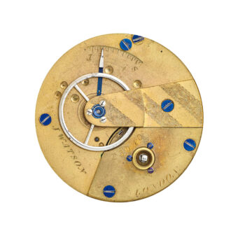 A rare American silver full hunter cased pocket watch Circa 1857