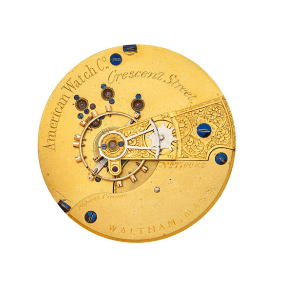 An American 18 carat gold full hunter pocket watch Circa 1870 An American 18 carat gold full hunter pocket watch Circa 1870