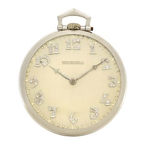 A Swiss platinum dress watch with diamond numerals
