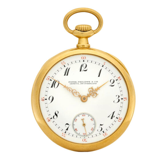A fine Swiss 18 carat gold open face dress watch Circa 1912