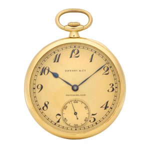 A fine Swiss 18 carat gold open face lever dress watch Circa 1929