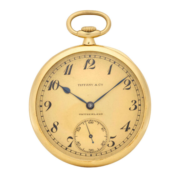 A fine Swiss 18 carat gold open face lever dress watch Circa 1929