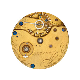 An American 18 carat gold full hunter pocket watch Circa 1870