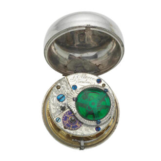 An English silver verge with decorative movement Circa 1768