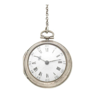 An English silver verge with decorative movement Circa 1768