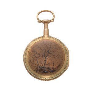 A French two colour gold atoc repeating cylinder Circa 1820