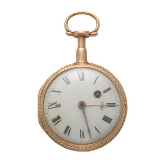A French two colour gold atoc repeating cylinder Circa 1820