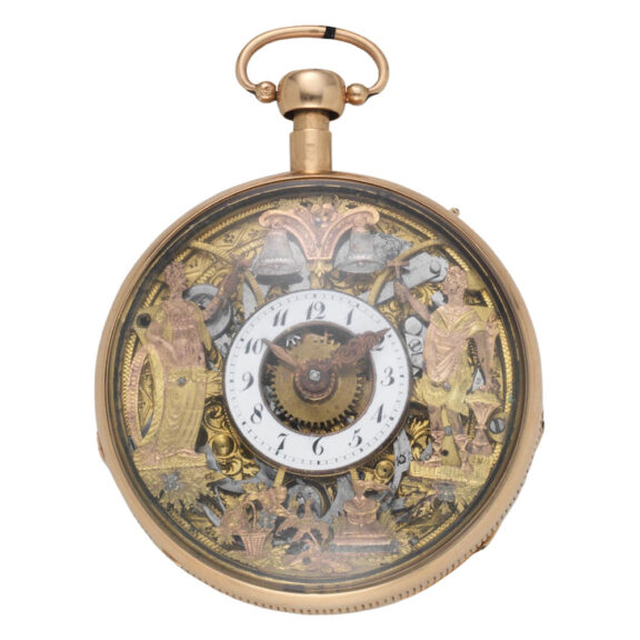 Swiss 18k Jacquemart automaton quarter repeater Circa 1810
