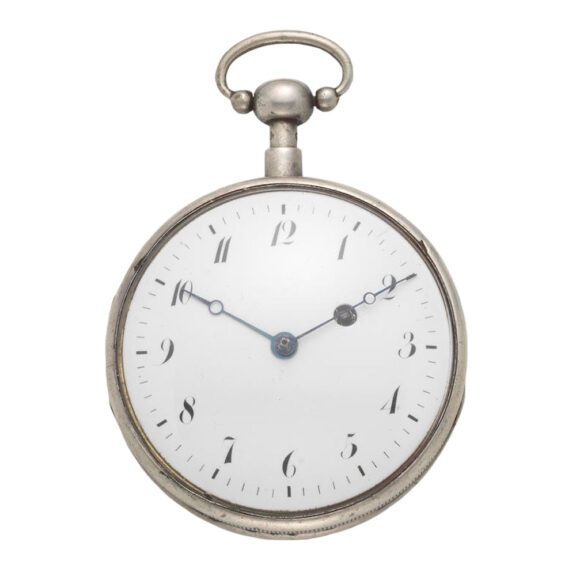 French silver quarter repeating cylinder pocket watch Circa 1820