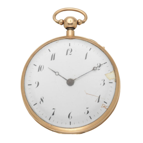 Swiss gold quarter repeating cylinder watch Circa 1820