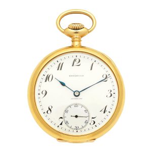 A Swiss 18 carat gold lever open face pocket watch Circa 1915