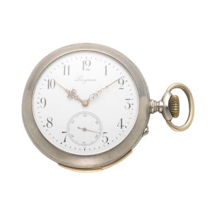 A Swiss silver open face minute repeating lever Circa 1920