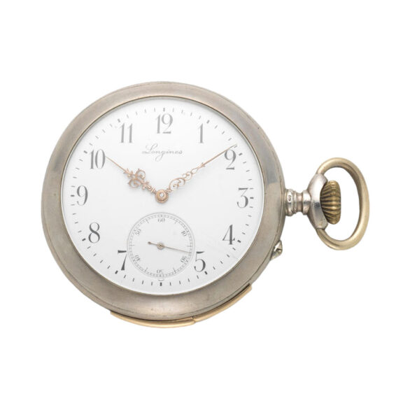 A Swiss silver open face minute repeating lever Circa 1920