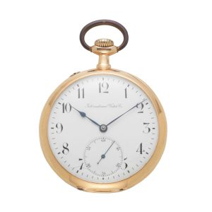 Swiss 18 carat gold open faced lever watch Circa 1900