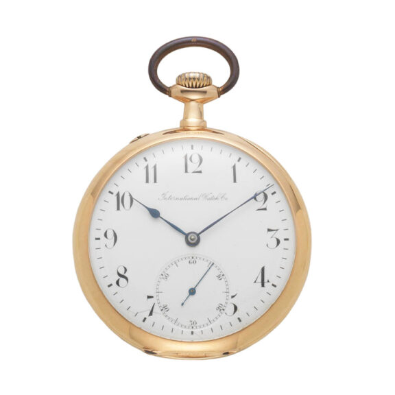 Swiss 18 carat gold open faced lever watch Circa 1900