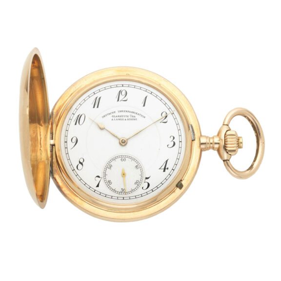 A German 14 carat gold open face lever pocket watch Circa 1910