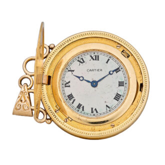 A pendant watch within an 1858 50 Franc French coin Circa 1950