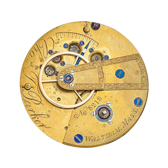An American gold pocket watch in a full hunter case Circa 1857 An American gold pocket watch in a full hunter case Circa 1857
