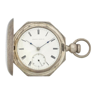 A rare American coin silver full hunter pocket watch Circa 1857