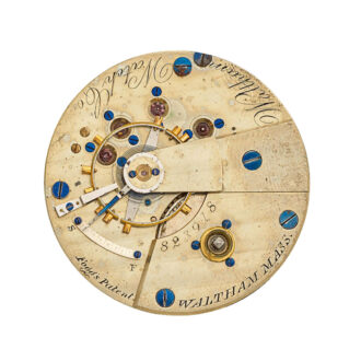 A rare American coin silver full hunter pocket watch Circa 1857
