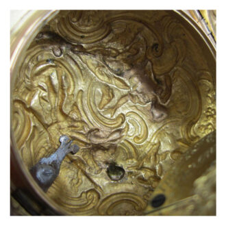 An English gold repoussé consular cased verge watch Circa 1750