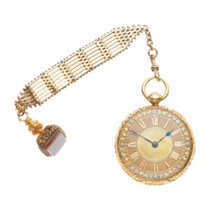 An English 18 carat gold open face lever pocket watch Circa 1827