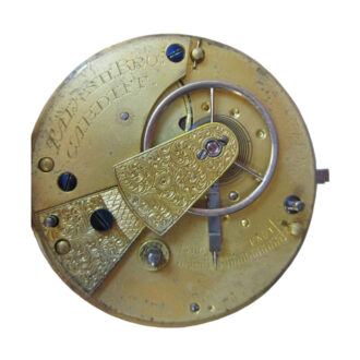 An English 18 carat gold open face lever pocket watch Circa 1827